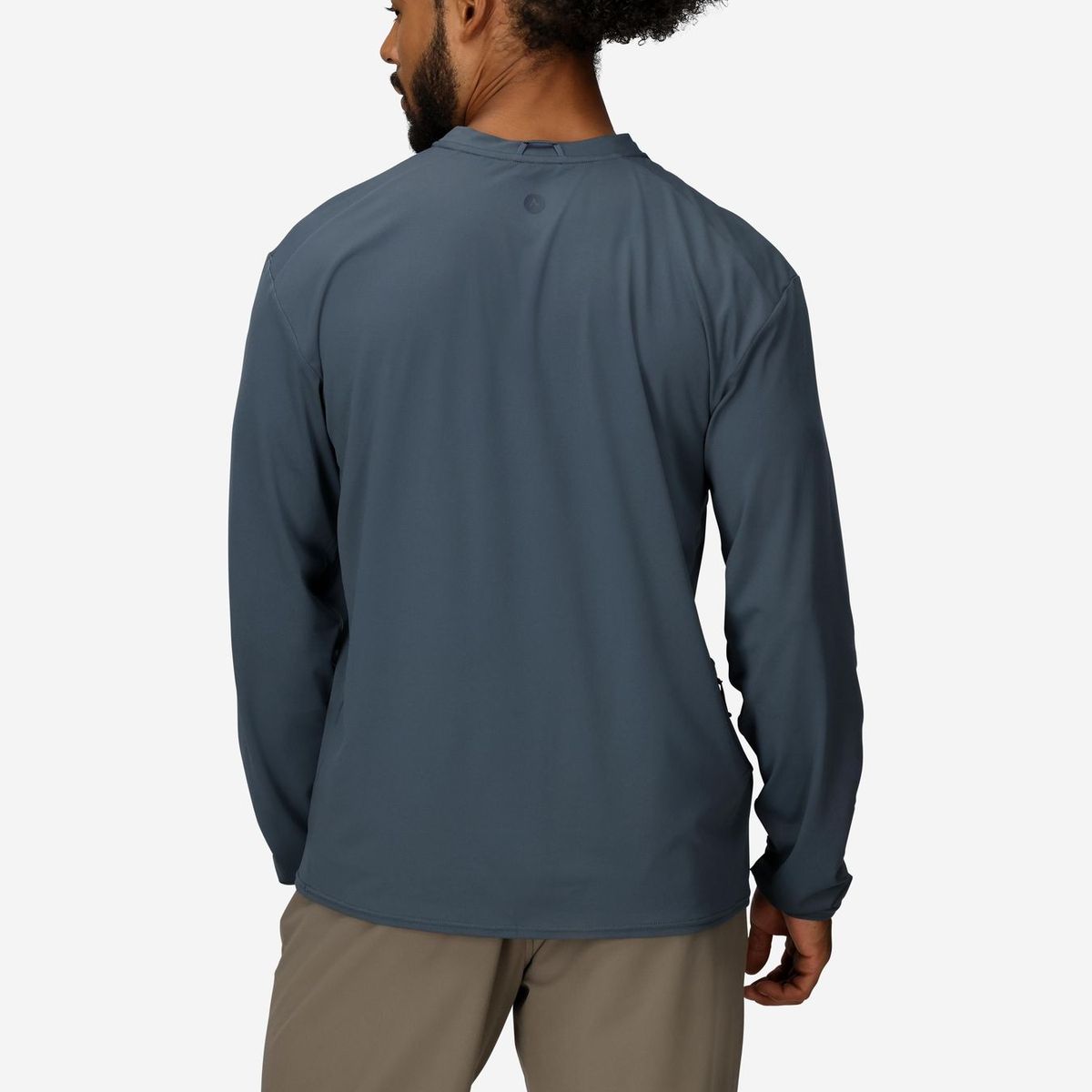 MARMOT - Polera Hombre Marmot Airexchange Upf 50 Crew Ls Azul