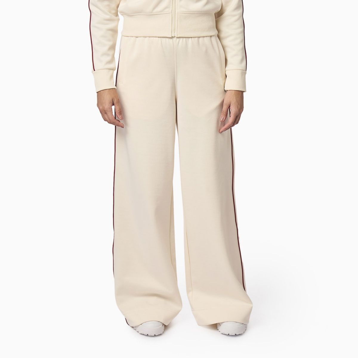 FILA - Pantalón Fila Wide Classic Grand Turismo Mujer Blanco