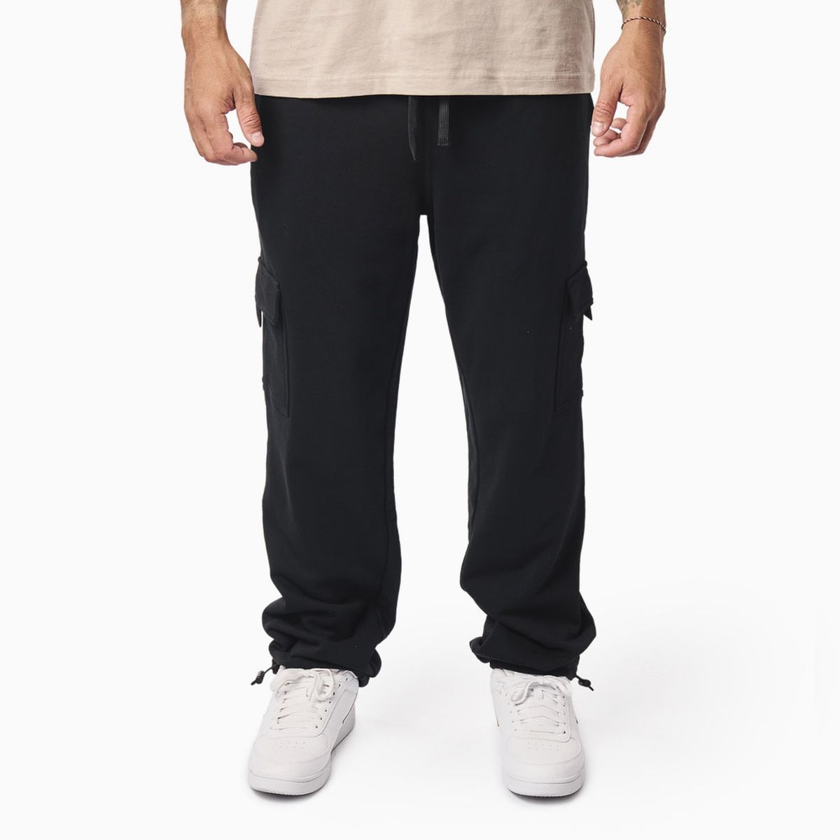 FILA - Pantalón Fila Comfort Letter Hombre Negro