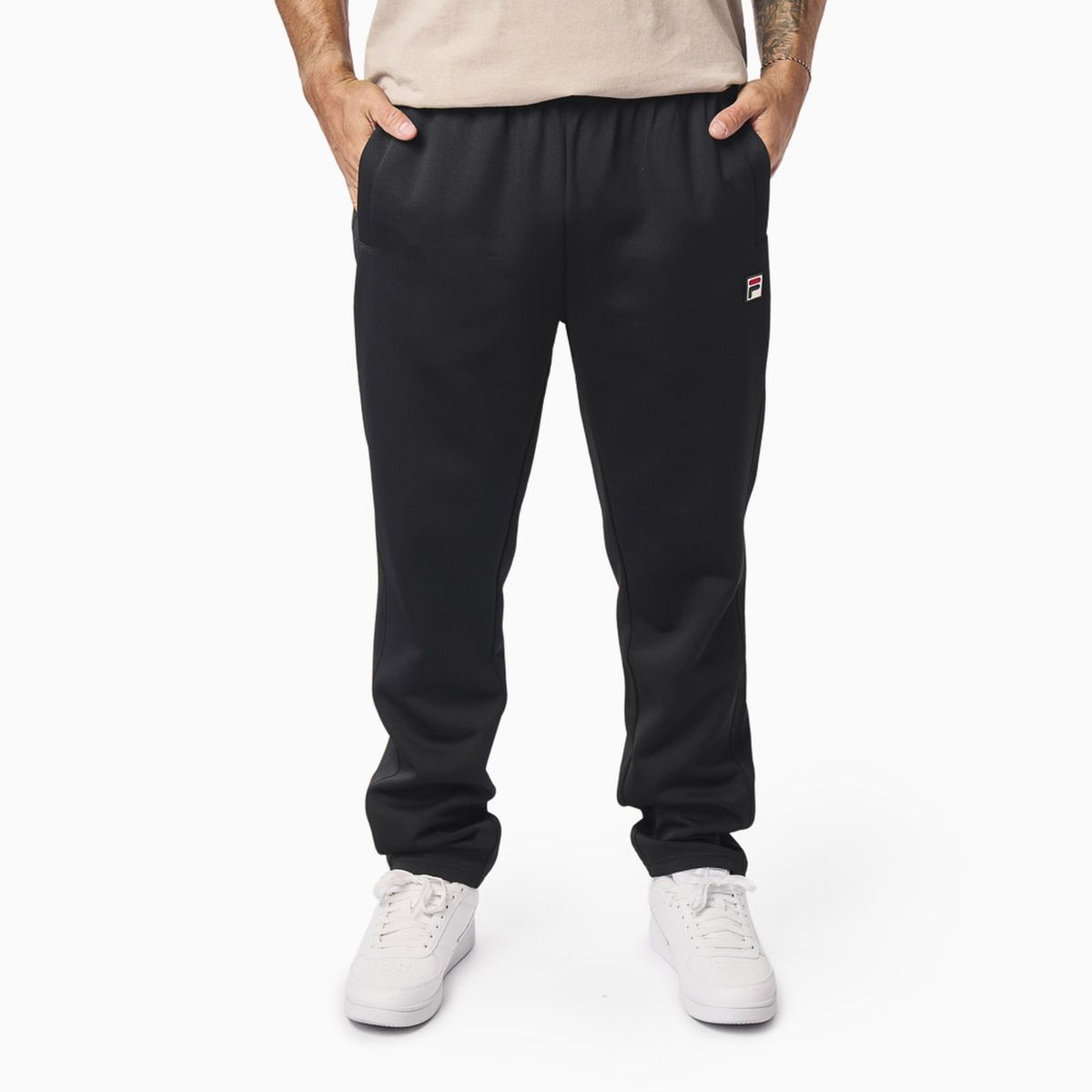 FILA - Pantalón Fila Heritage Letter Hombre Negro