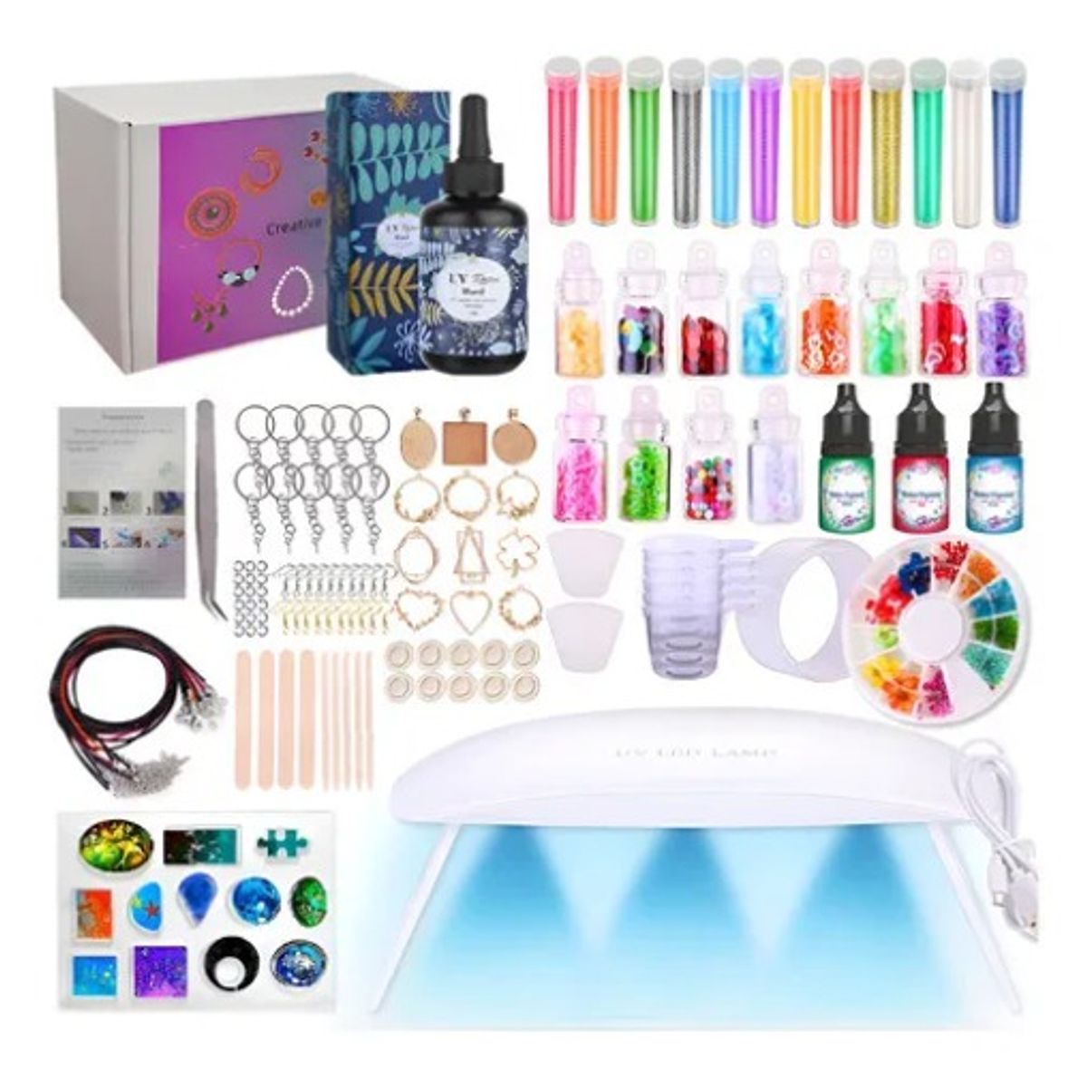 GENERICO - Kit Resina Uv 278 Pcs Transparente
