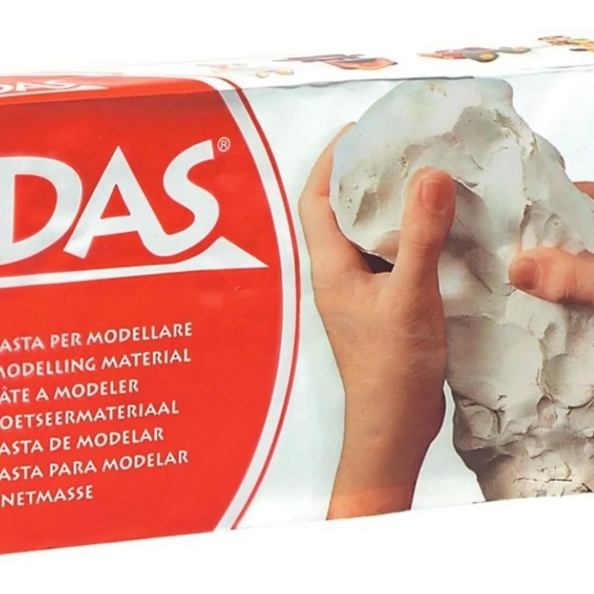GENERICO - Masa Blanca Para Modelar Cerámica Fría Sin Horno 500g
