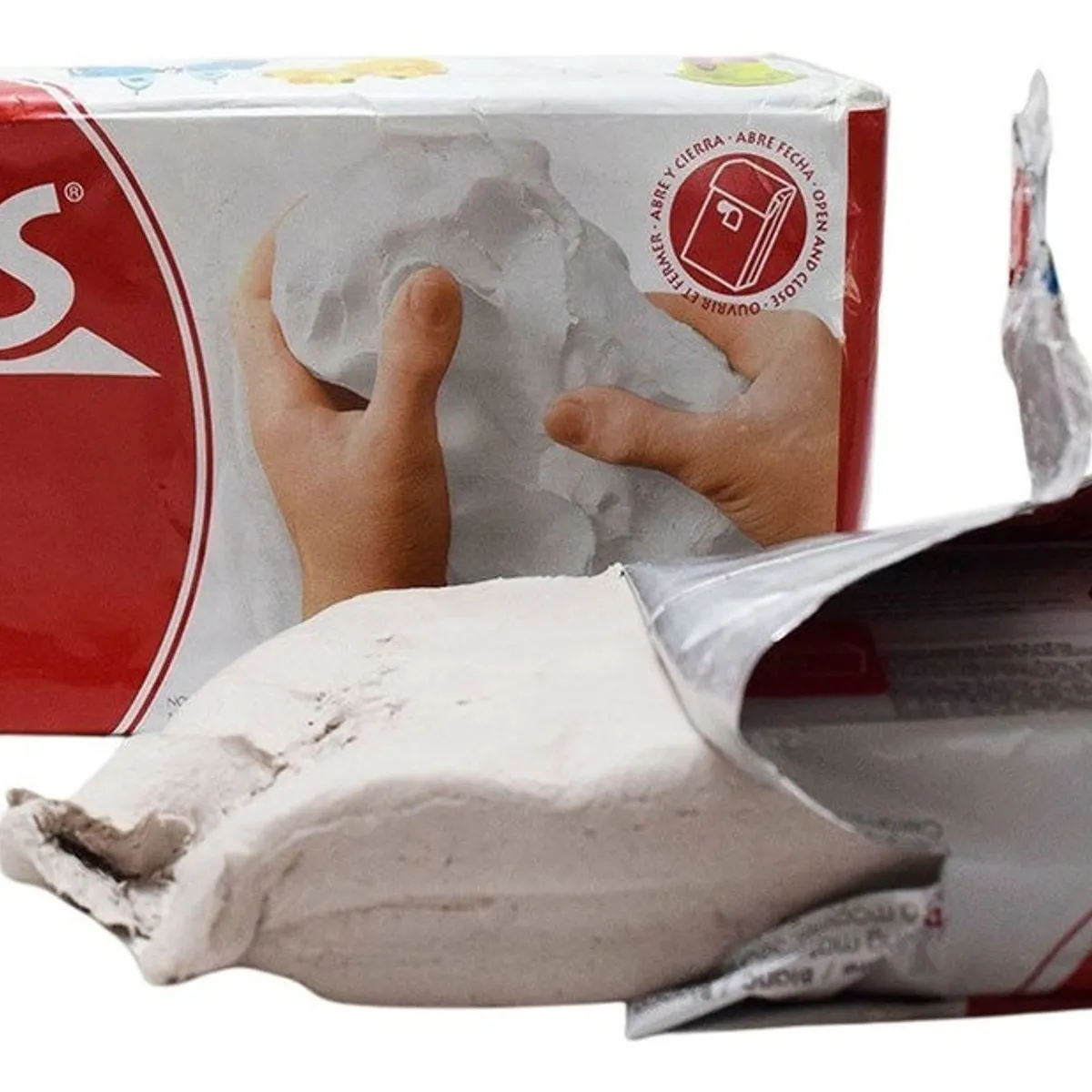 GENERICO - Masa Blanca Para Modelar Cerámica Fría Sin Horno 500g