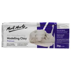 GENERICO - Arcilla Modelar Secado Al Aire Blanco 2 Kg