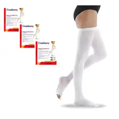 CRANBERRY - Pack X3 Pares Medias De Compresion Antiembolicas Talla XL