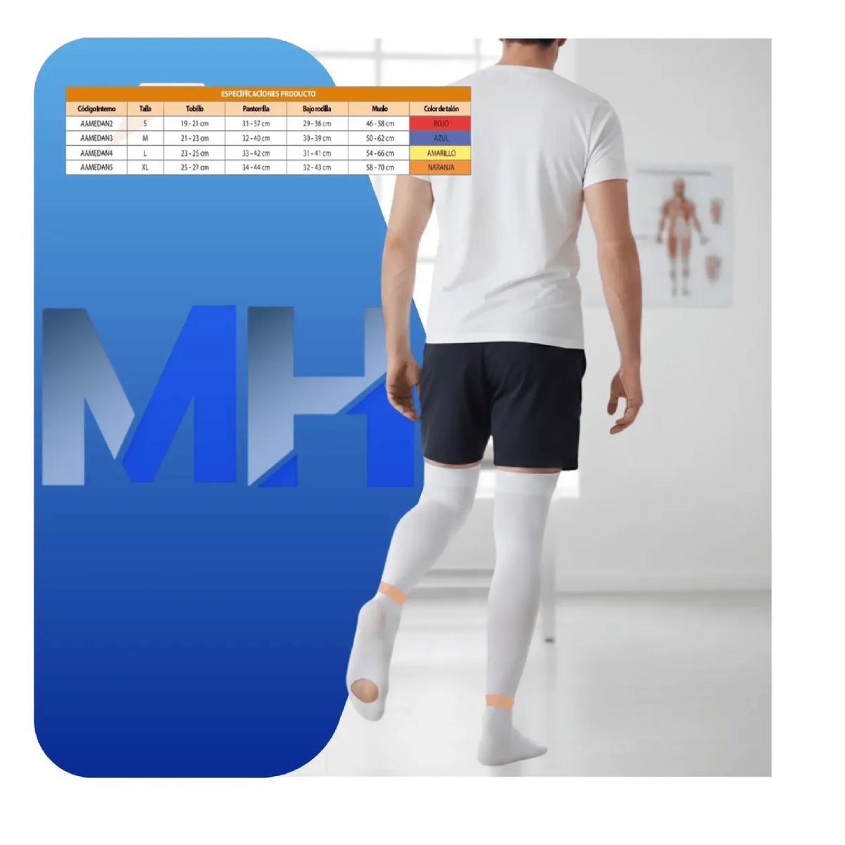 CRANBERRY - Pack X3 Pares Medias De Compresion Antiembolicas Cranberry Talla XL