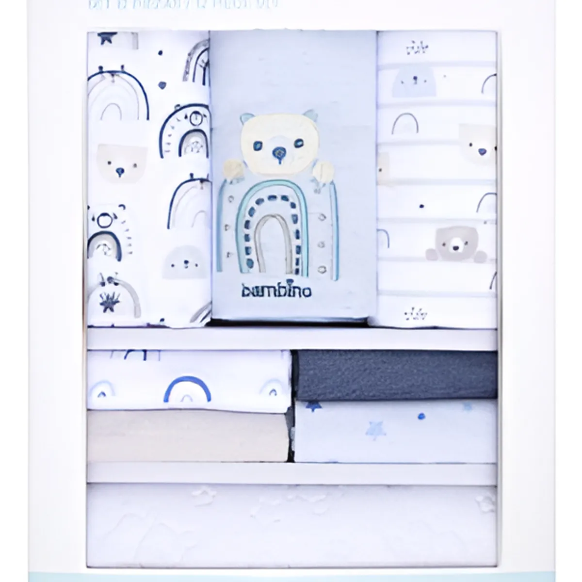 BAMBINO - Pack 12 Piezas Mantas Toallas Mudador Bebe Bambino maryshop