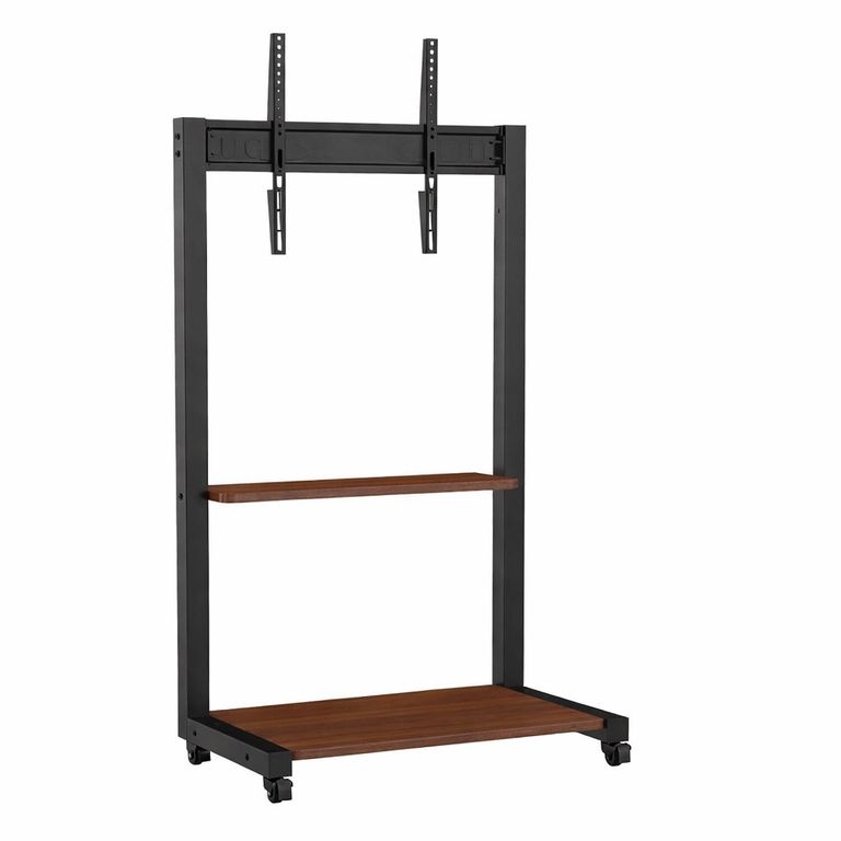 GENERICO Soporte Rack Tv Con Ruedas Y Mesa De Madera Robusta De 32-75 ...