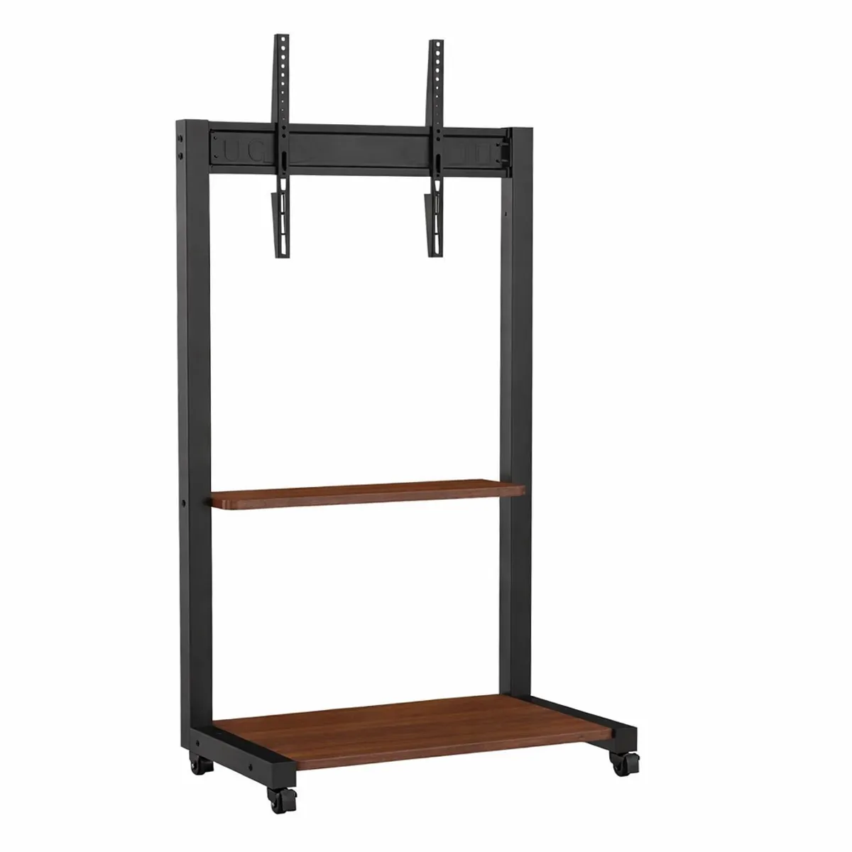 GENERICO - Soporte Rack Tv Con Ruedas Y Mesa De Madera Robusta De 32-75 Negro Cod7771