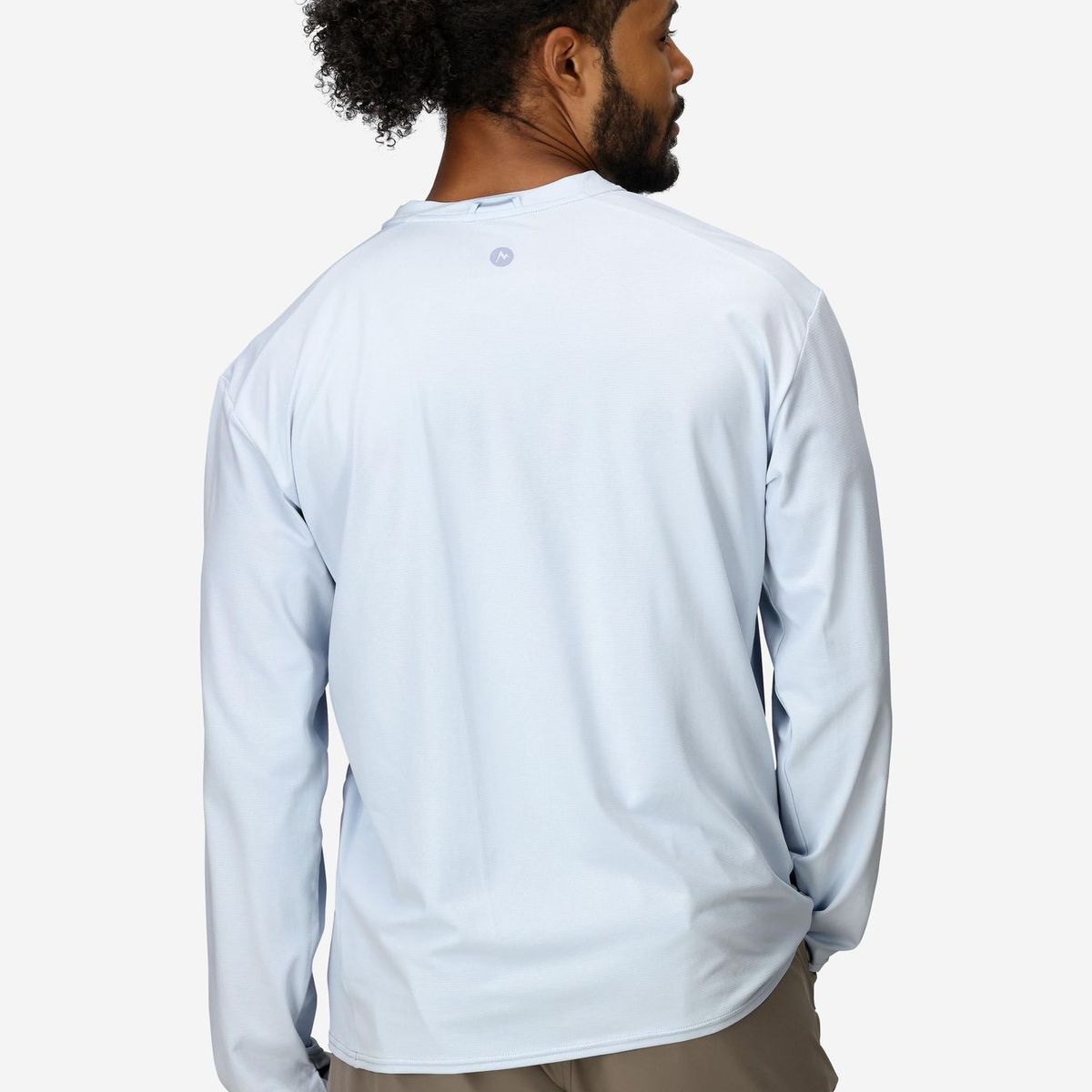 MARMOT - Polera Hombre Airexchange Upf 50 Crew Ls Blanco Marmot