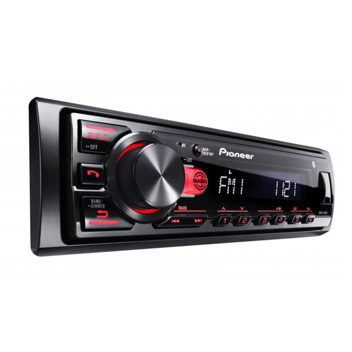 PIONEER - Radio Pioneer auto MVH-S235BT 1DIN Bluetooth 50Wx4 color negro