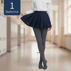 UTILISIMO - Ballerinas Escolares Niña Algodón Gris
