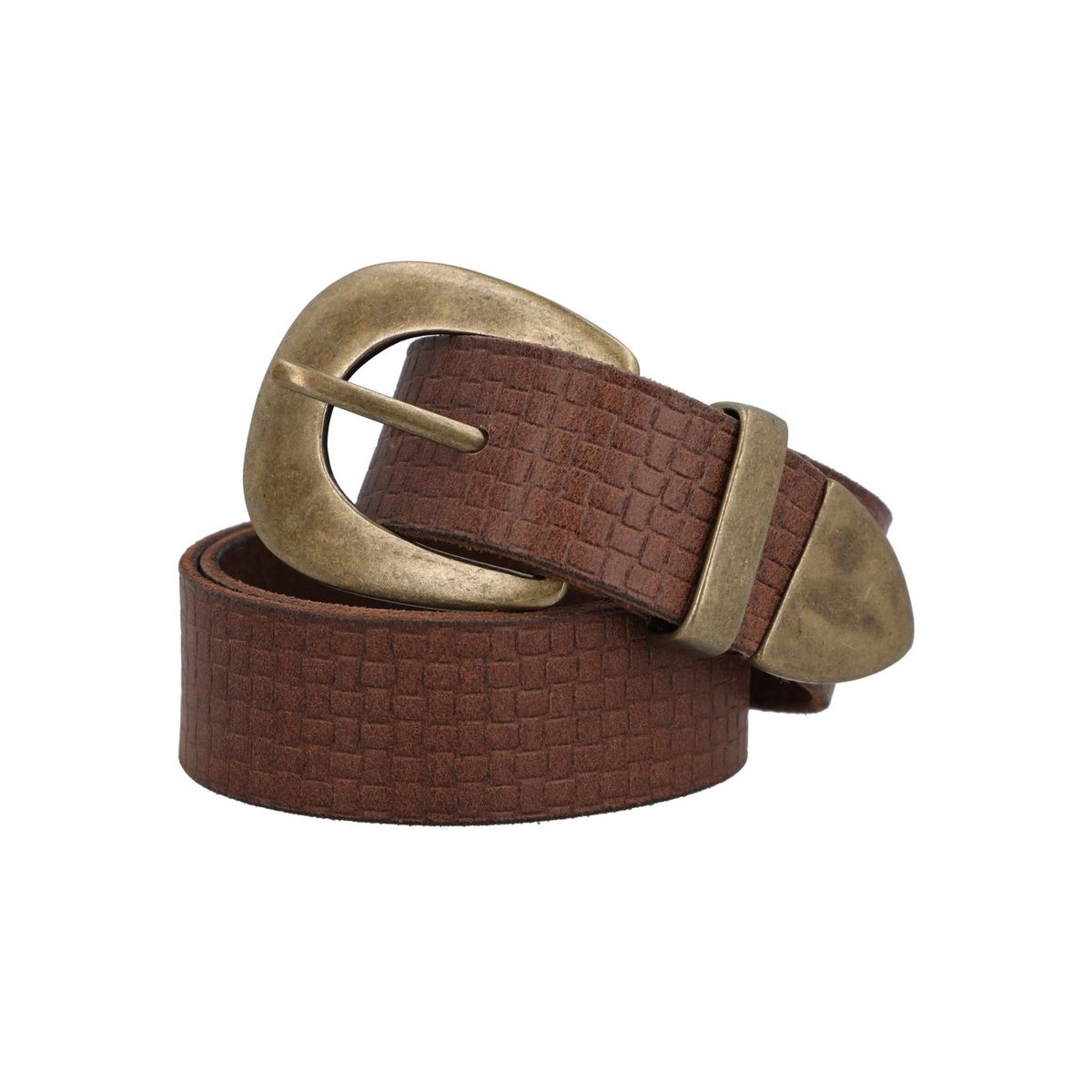 ROCKFORD - Cinturón Cuero Mujer Rf Fiori Café ROCKFORD