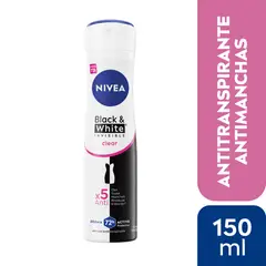 NIVEA - Desodorante Black & White Clear Spray 150 ml