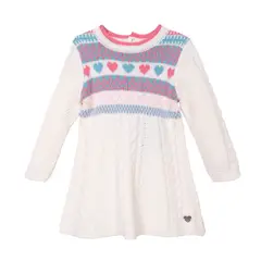 PILLIN - Vestido  Blanco Niña PVD922-26CRU