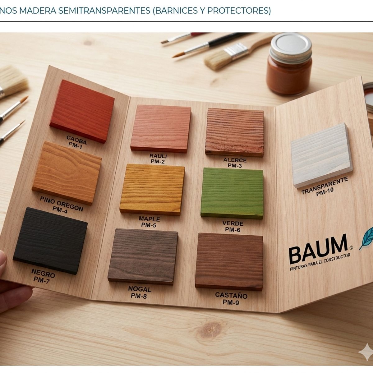 BAUM - TINETA PROTECTOR DE MADERA  CAOBA  BAUM