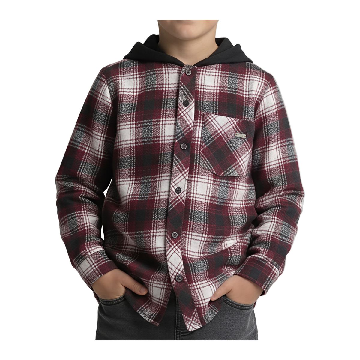 EXCEPTION - Camisa Manga Larga Afranelada Niño Exception
