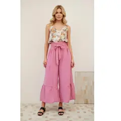 LIKE SHOP - Pantalón Palazzo Mujer Liviano Primavera Verano 2606
