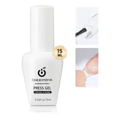 GENERICO - Press Gel Líquido Para Uñas Postizas Uv Led Cherimoya 15ml Transparente