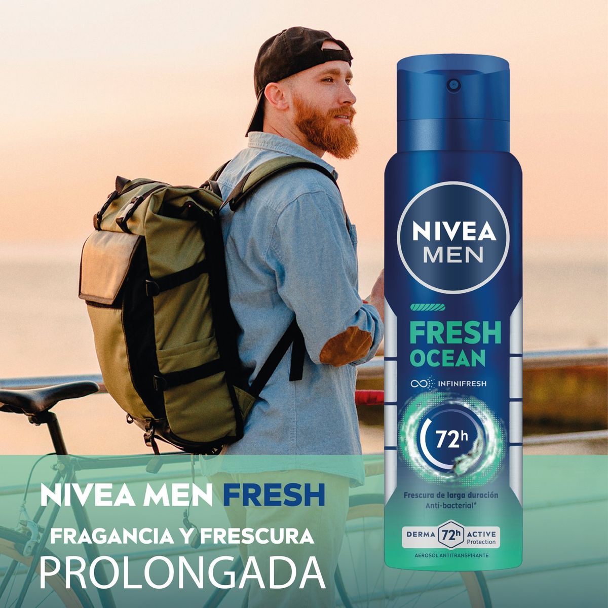 NIVEA - NIVEA MEN Antitranspirante Fresh Ocean Spray 150ml