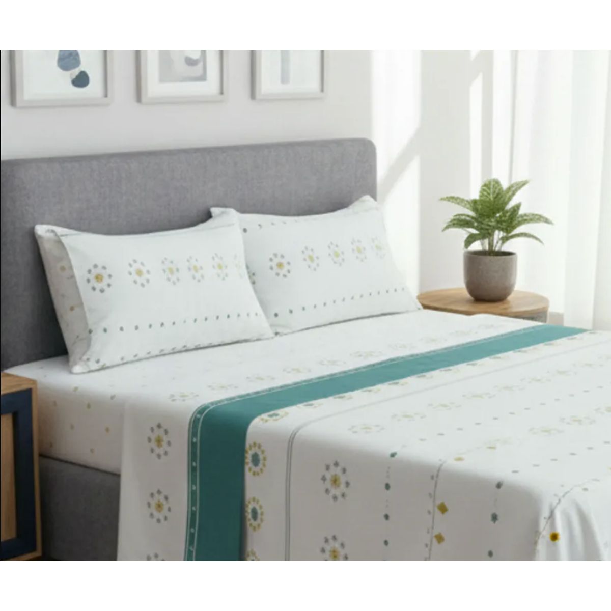 DORAL - Sabana 1.5 Plaza Premium Compose 144 Hilos Summer Love