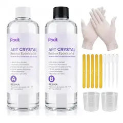 GENERICO - Resina Epóxica Cristal 11 1000ml + Accesorios.