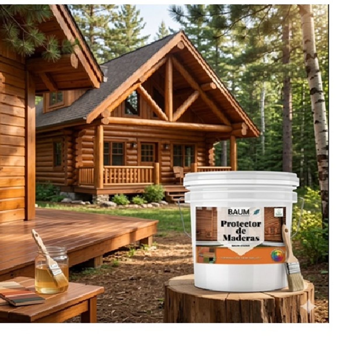 BAUM - TINETA PROTECTOR DE MADERA  NEGRO  BAUM