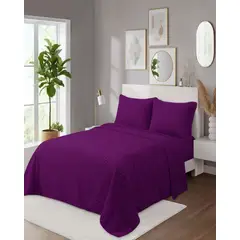 GENERICO - Juego Sábanas Térmicas Polar 2 Plazas Colección Invierno