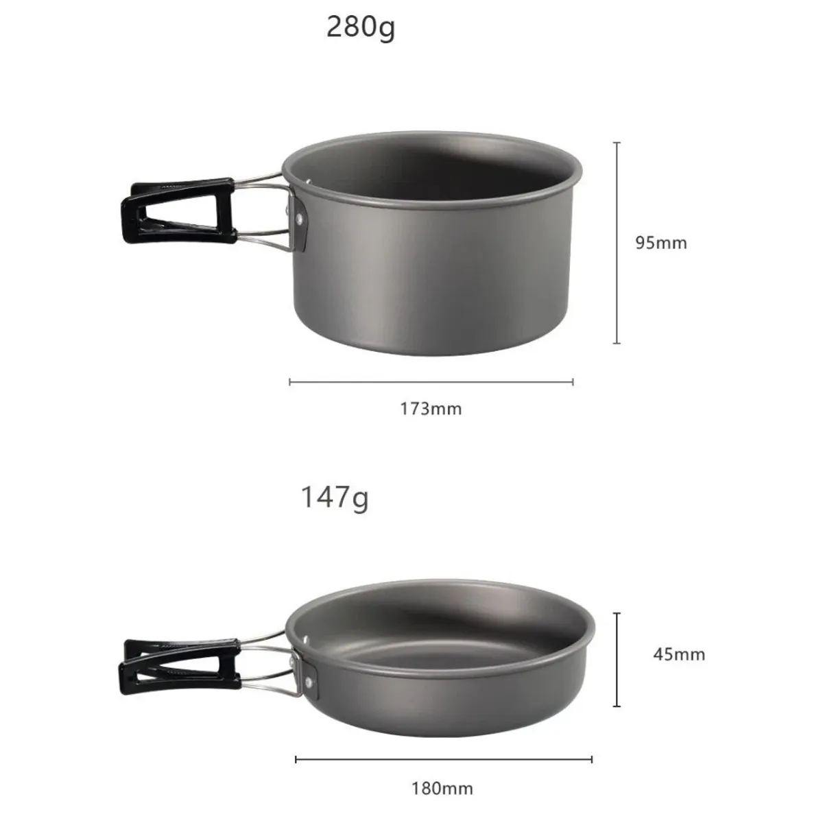 QUICKY - Set Ollas Camping 13 Piezas Camping Utensilios