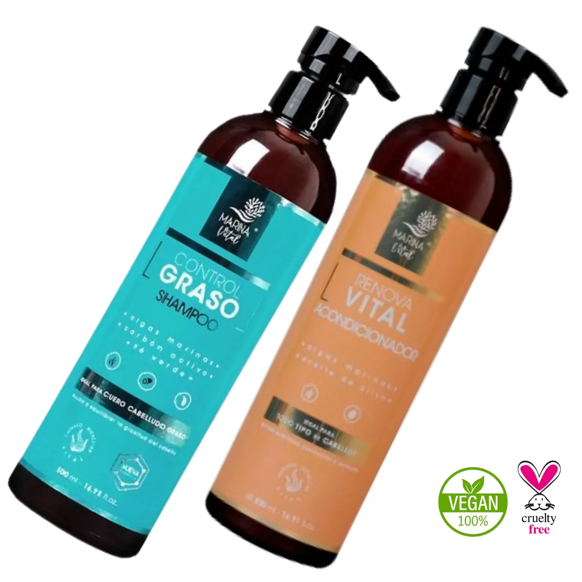 MARINA VITAL - Shampoo Control Graso Y Acondicionador MARINA VITAL