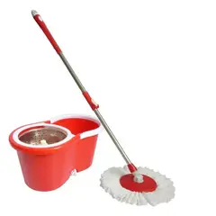 GENERICO - MOPA CENTRIFUGA CON BALDE ROJO