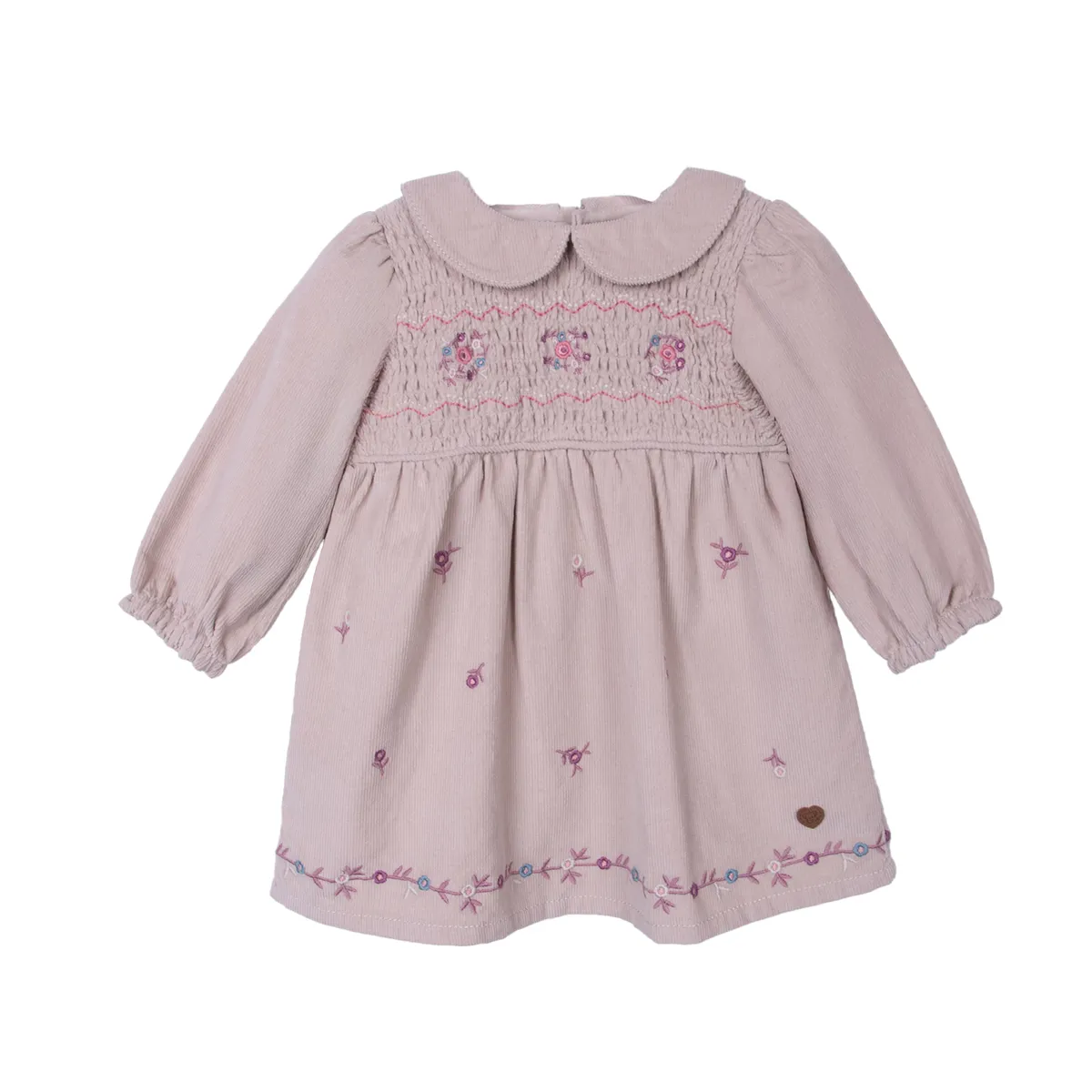PILLIN - Vestido   Pillin Café Niña PVD841-26ARE
