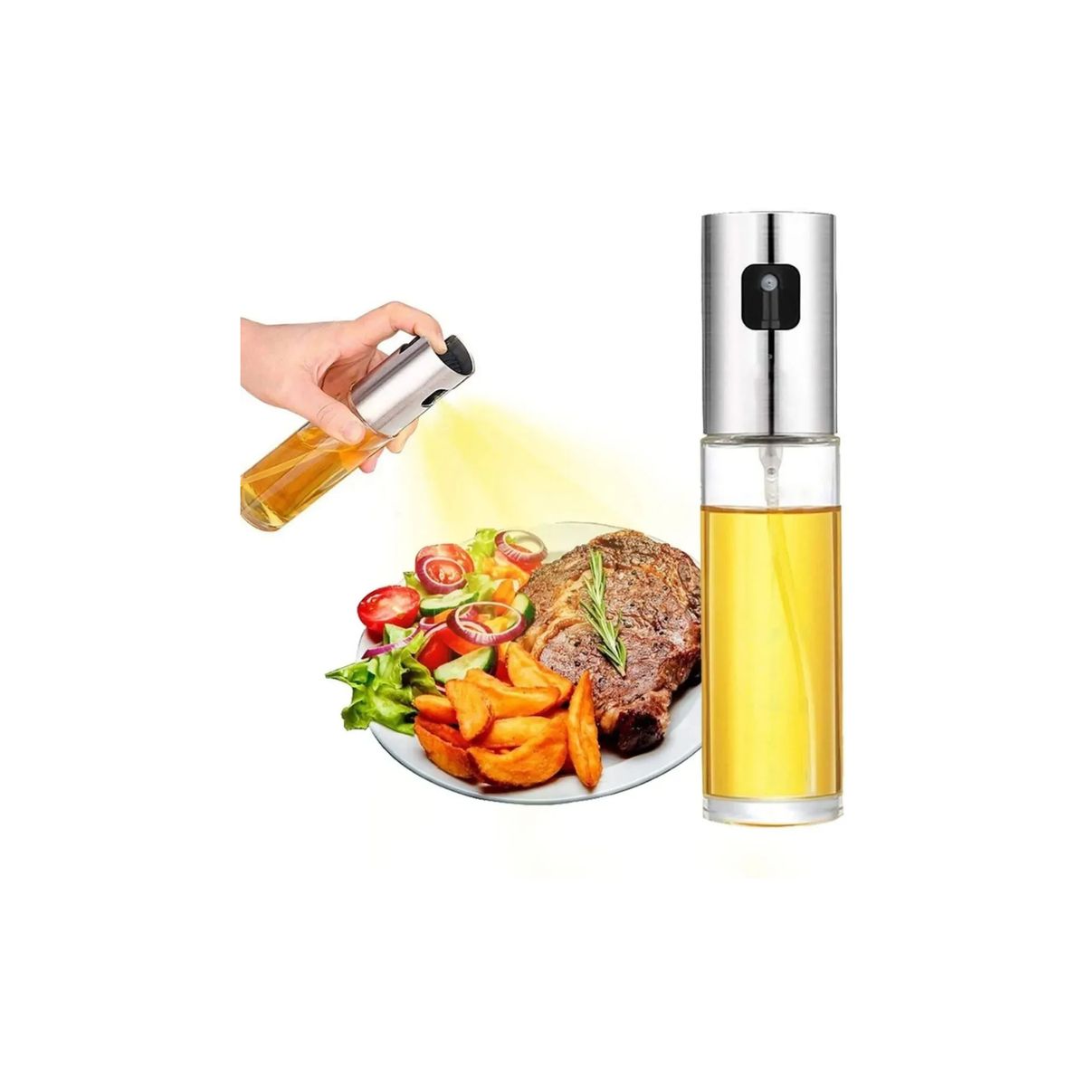 GENERICO - Spray Aceite Rociador De Aceite Frasco De Vidrio Frascos planteado
