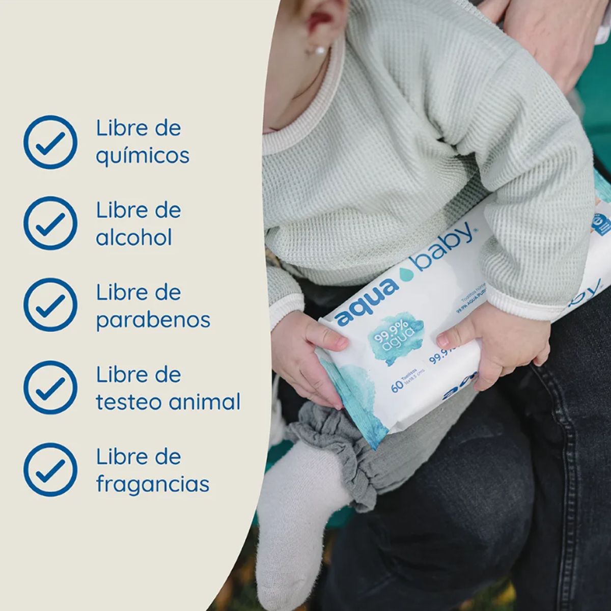 AQUA BABY - Caja 20 Toallitas Húmedas Aqua Baby 40 Unidades