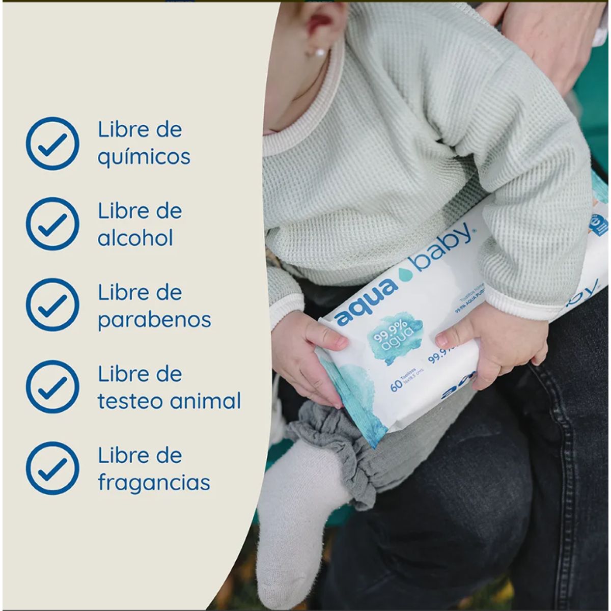 AQUA BABY - Caja 20 Toallitas Húmedas Aqua Baby 40 Unidades