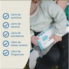 AQUA BABY - Caja 20 Toallitas Húmedas 40 Unidades