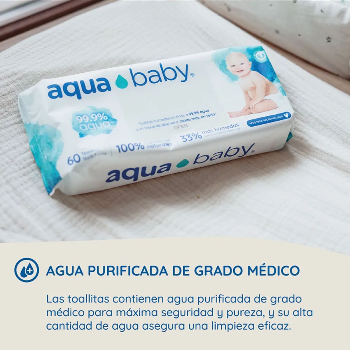 AQUA BABY - Caja 20 Toallitas Húmedas Aqua Baby 40 Unidades