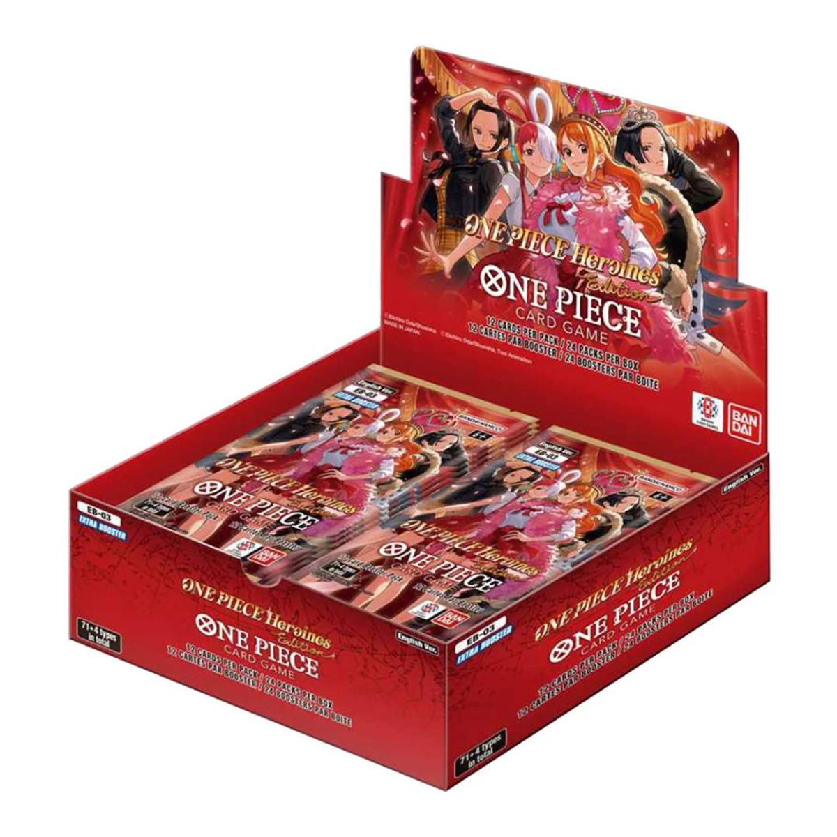 BANDAI - One Piece TCG: Extra Booster Display EB-03 Heroines