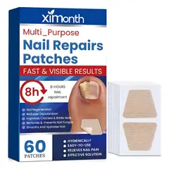 GENERICO - Parches Para Uñas Con Hongos 60 Unidades Reparación Nocturna