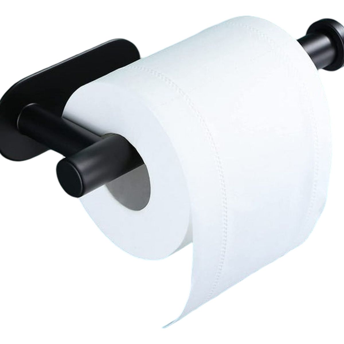 GENERICO - Porta Confort Baño Acero Inoxidable para Papel Higienico Negro