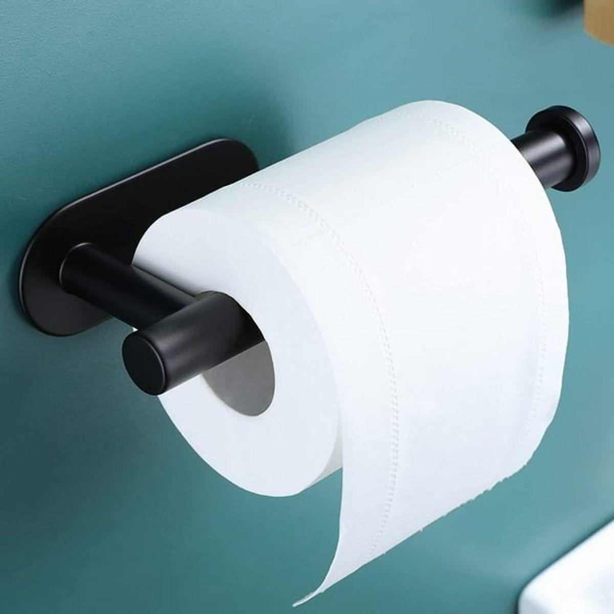 GENERICO - Porta Confort Baño Acero Inoxidable para Papel Higienico Negro