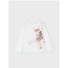 MAYORAL - Camiseta estampado y aplique