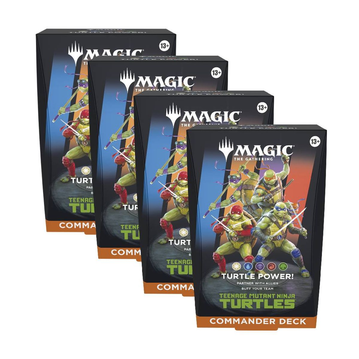 WIZARDS OF THE COAST - MTG: Teenage Mutant Ninja Turtles - Commander X4 Deck Inglés
