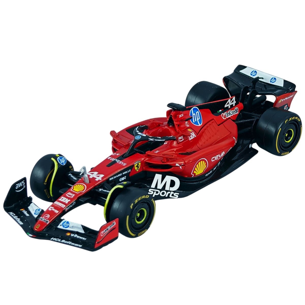 BBURAGO - Auto F1 Ferrari SF-23 The first Lap 2025 #44 Lewis Hamilton Caja Normal Burago 1:43