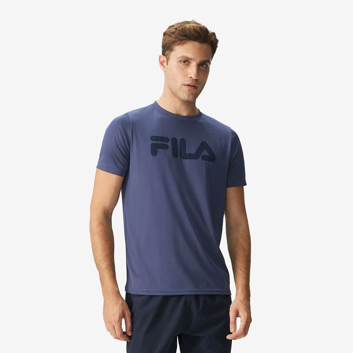 FILA - Polera Fila Basic Sports II Hombre Azul