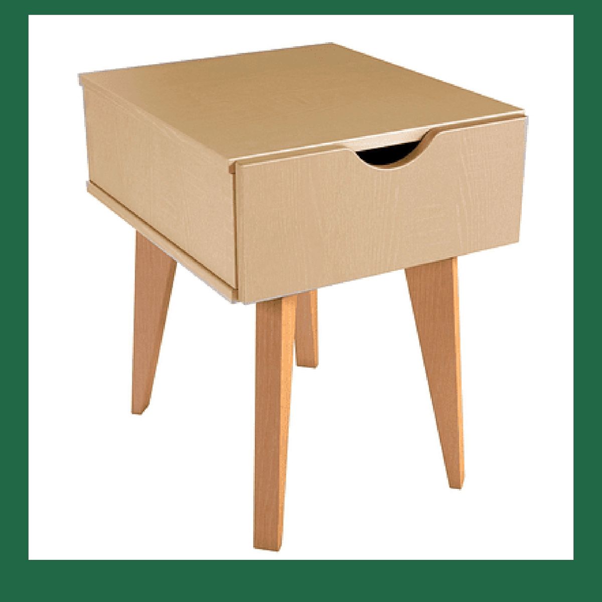 BE DESIGN - Velador Nordic Cajón Madera Be Design