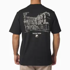 FILA - Polera Comfort Biella Union Classics Hombre Negro