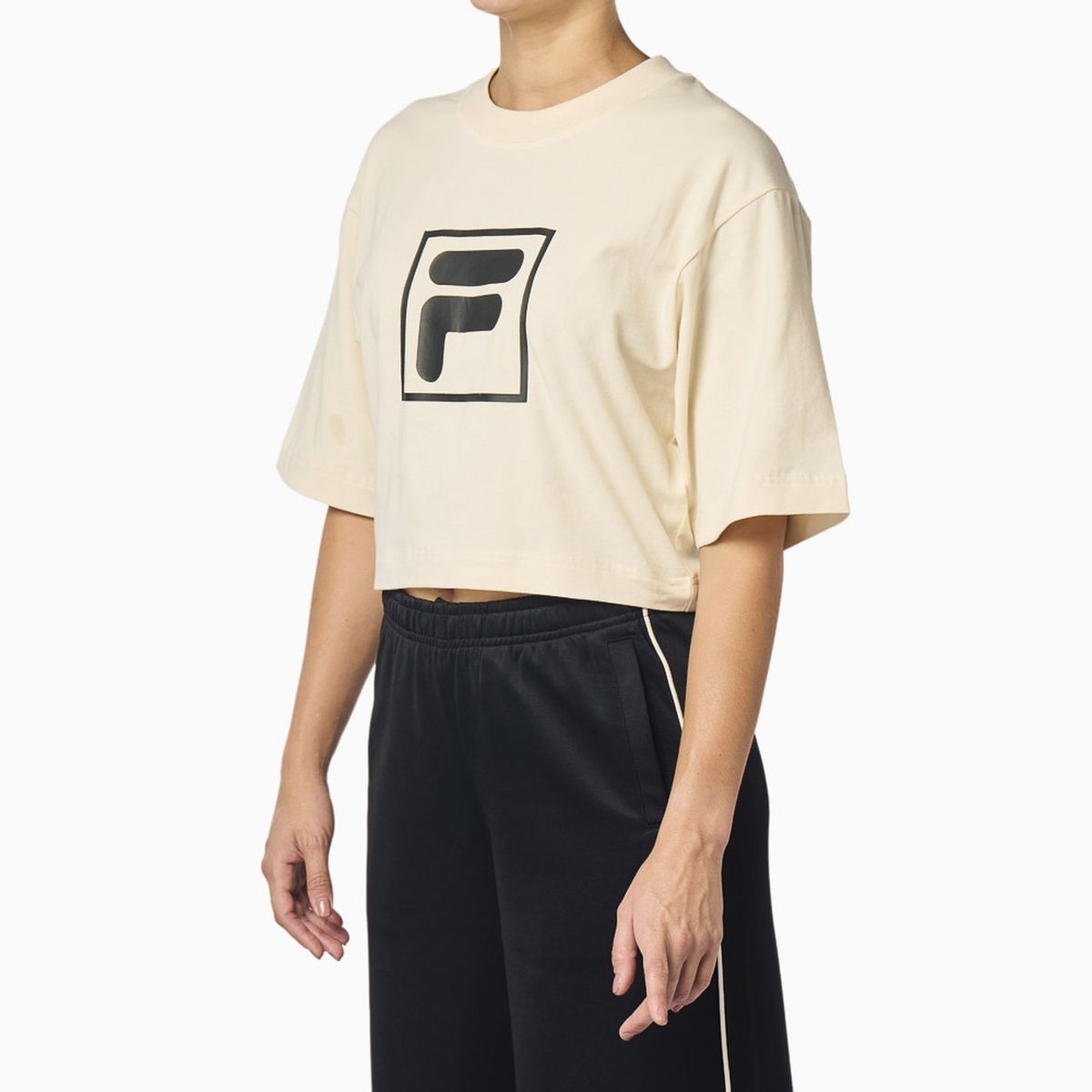 FILA - Polera Fila Cropped Union Classics Mujer Blanco