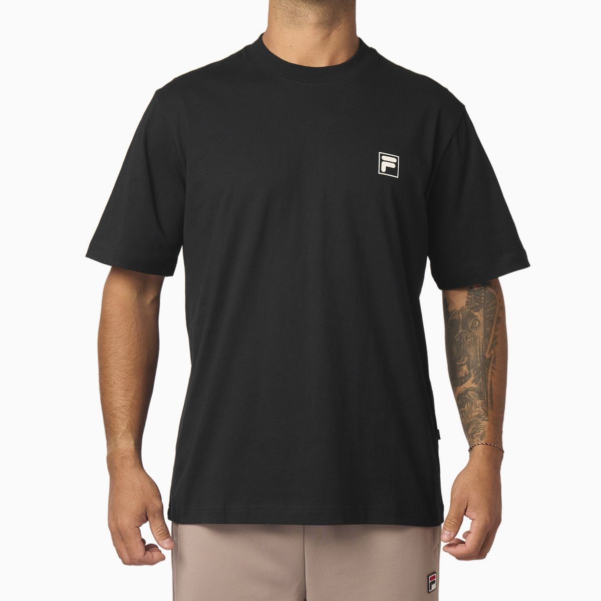 FILA - Polera Fila Comfort Classic Hombre Negro