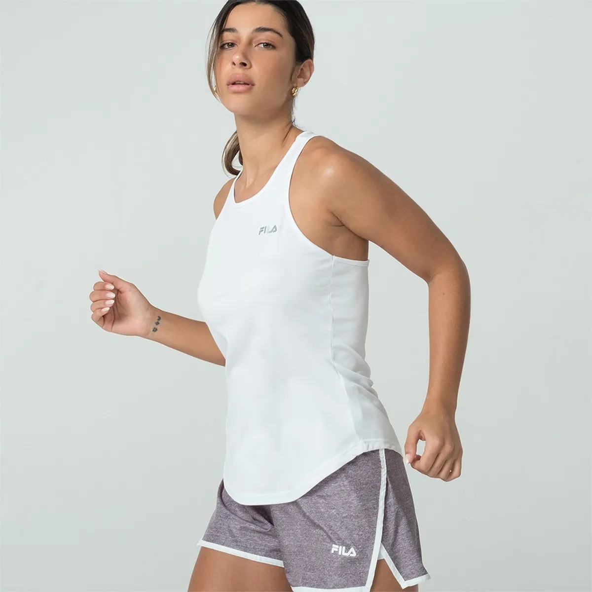 FILA - Polera Fila Basic Sports III Mujer Blanco